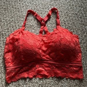 Racerback lace bralette